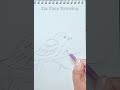 Bird art #drawing #villagelandscape #shortsvideo