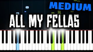 All My Fellas (Frizk) - Piano Tutorial (MEDIUM)