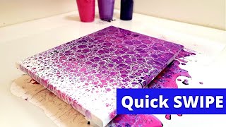 Quick Swipe Painting Technique  Get Cells & Lacing!