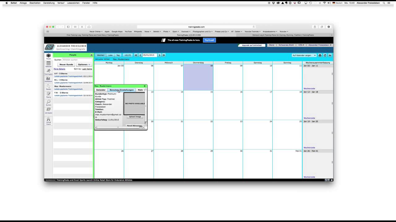 Trainingpeaks Grundlagen Account erstellen (deutsch) YouTube