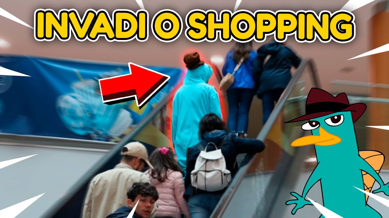 Invadi o SHOPPING Vestida de PERRY o Ornitorrinco