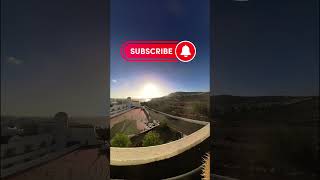 Timelapse Sunset View from our hotel balcony room 5028 H10 TIMANFAYA PALACE Playa Blanca Lanzarote