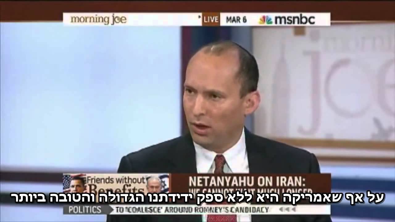 ‫נפתלי בנט מגן על מדיניות נתניהו בערוץ NBC מול 5 מראיינים ...