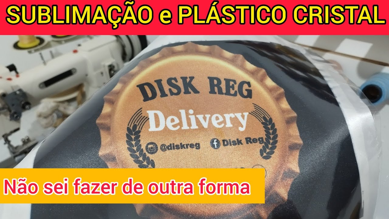 DICAS DE SUBLIMAÇÃO COM O PLÁSTICO CRISTAL