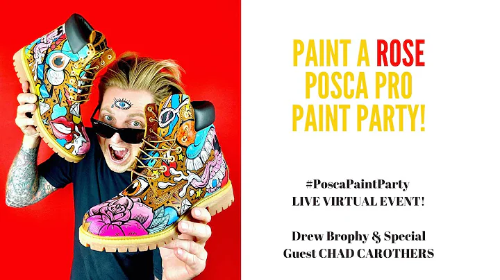 Posca Paint Party - PAINT ROSES With Drew Brophy a...