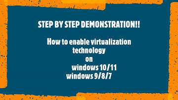 Step-By-Step Guide to enable  Virtualization Technology/BIOS in Windows 11 and 10