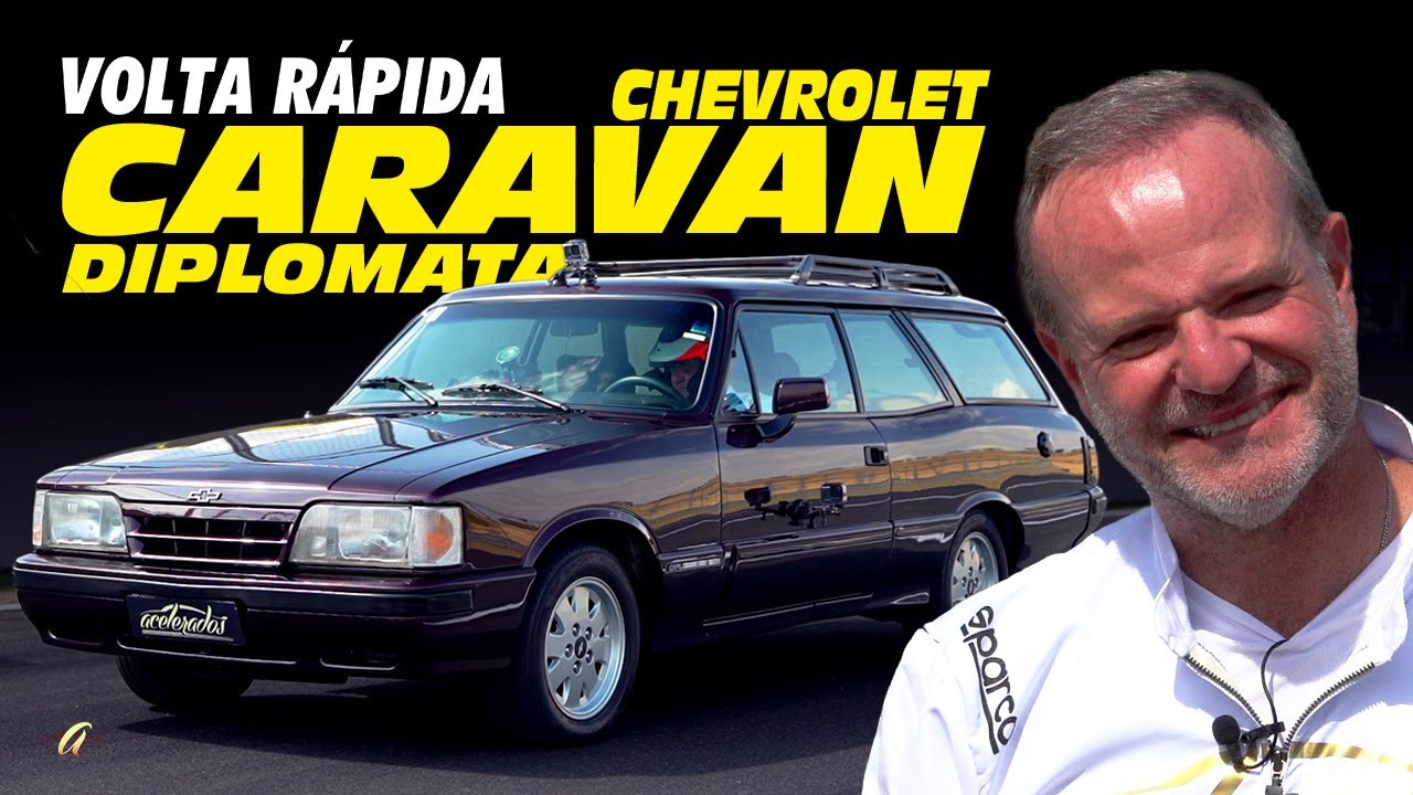 CHEVROLET CARAVAN DIPLOMATA NA VOLTA RÁPIDA! Rubinho acelera versão rara da PERUA no Velocitta!