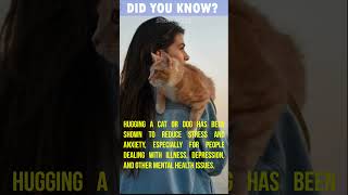 Treatment of Depression| Hug a Cat or Dog viral amazingfacts viralvideo trending trendingshorts