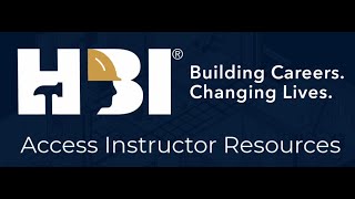 HBI CTEtechWorks® Access Instructor Resources