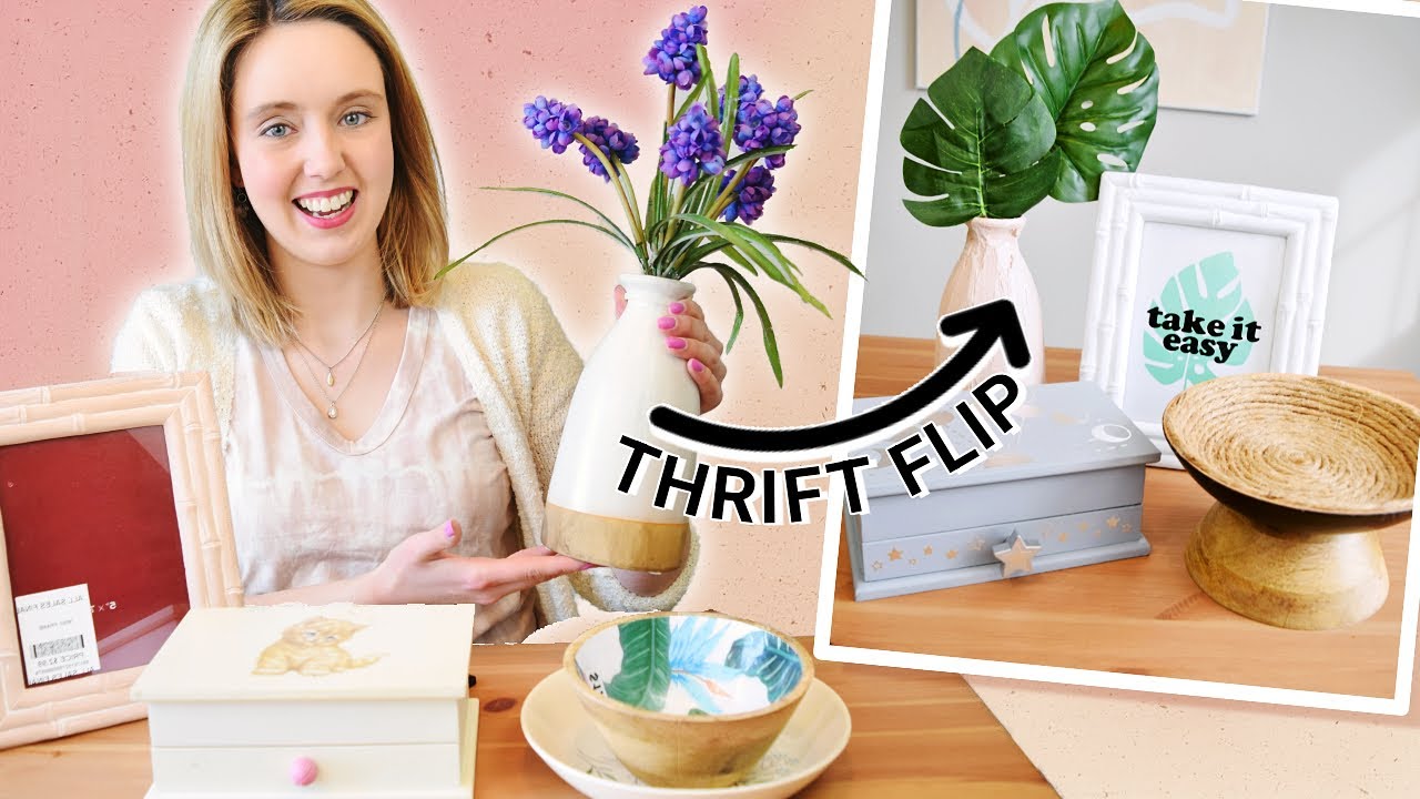 DIY THRIFT FLIP w/ Cricut! Home Decor on a Budget ⭐️ EASY