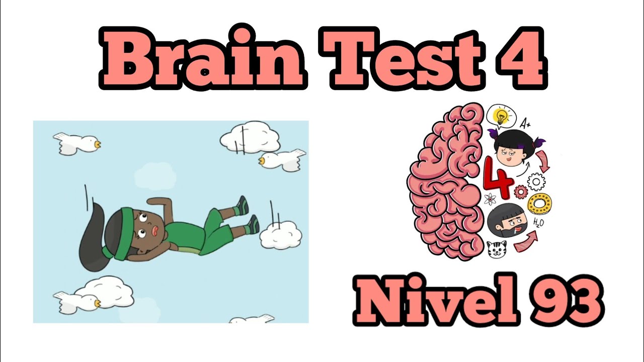 Brain Test 4: Tricky Friends - Solución Nivel 93: Ay No! El Paracaídas De Jenny No Funciona! Solution