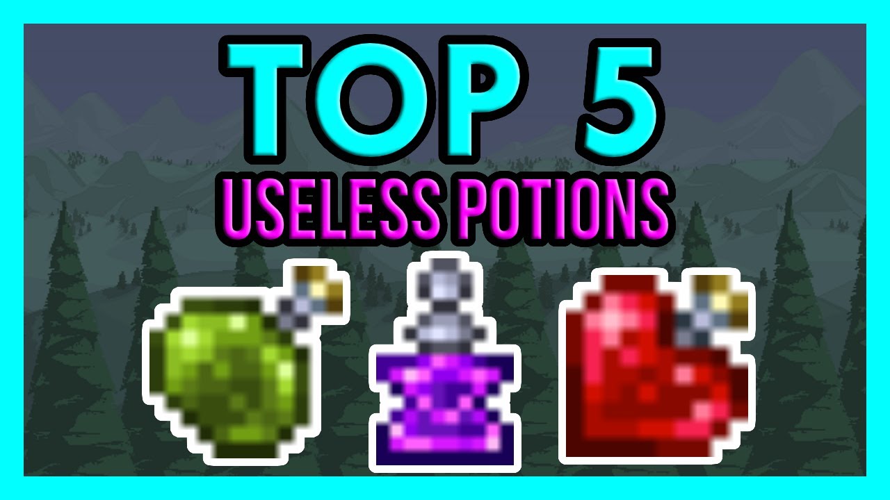 TOP 5 Most Useless Potions in Terraria 1.4 YouTube