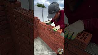 Decorative Brick Wall Installation Technique | Professional Masonry Finishing DIY