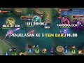 3 ITEM BARU MLBB , PENJELASAN SKILL PASIF ITEM MLBB #mobilelegends #mlbb
