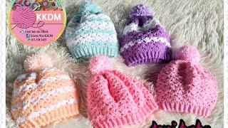 Crochet new born set (beanie/topi kait) part2 by WANKKDM