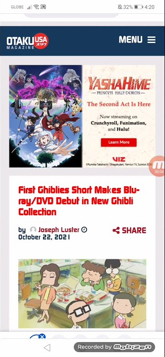 First Ghiblies Short Makes Blu-ray/DVD Debut in New Ghibli Collection