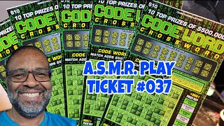 A.S.M.R. PLAY | Codeword Crossword | PA LOTTERY SCRATCH OFF TICKETS #scratchers #asmrsounds #037  screenshot 1