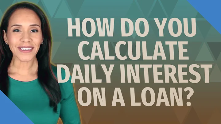 How do you calculate daily interest on a loan?
