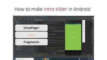 How to make Intro slider in Android Studio using ViewPager & Fragments