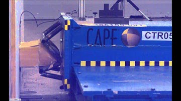 Northwestern Formula Racing FSAE Impact Attenuator Crash Test at CAPE - Balsa wood