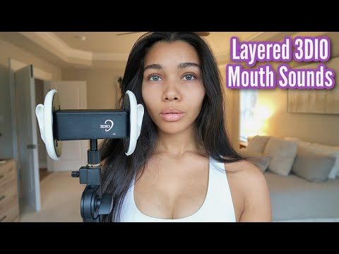 ASMR | Fast & Aggressive Layered 3DIO Mouth Sounds, Purrs and Hand Sounds 👅✨