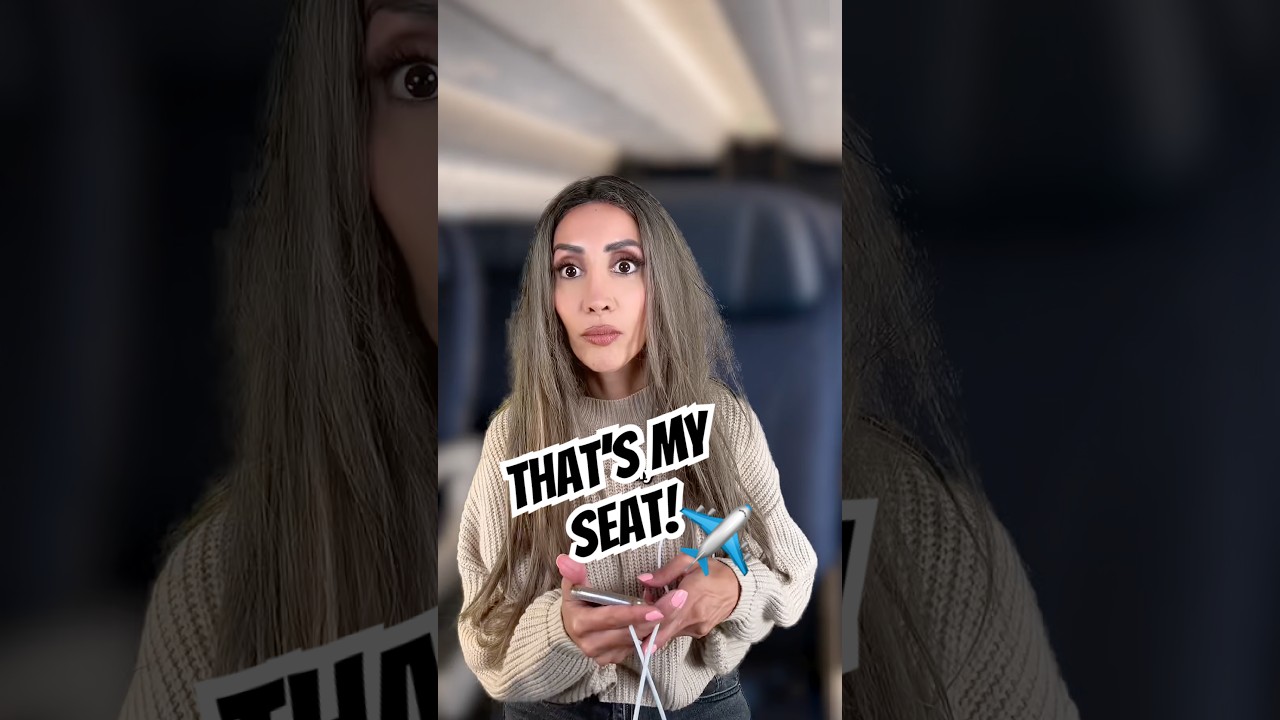 She Refused to Leave My Airplane Seat 🤪✈️ #shorts