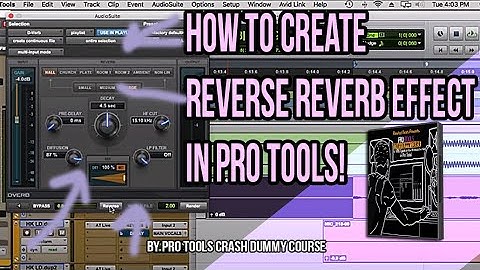 How to Create Reverse Reverb Effect in Pro Tools - Pro Tools Crash Dummy Course