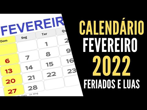 Vídeo: Feriados da Igreja em fevereiro de 2022