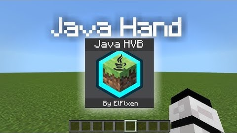 JAVA HAND FOR MCPE 1.21+