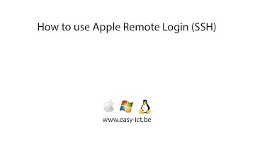 How to use Apple Remote Login (SSH) on OS X