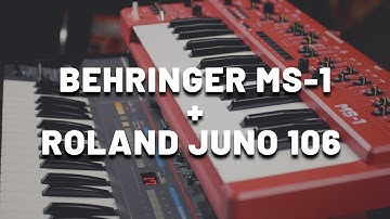 Jam Session with Roland Juno 106 + Behringer MS-1 | Classic Analog Synth Sounds