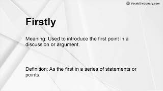 Celebrity Firstly Meaning Net Worth