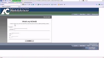 How to find your UserID and Password through WebAdvisor