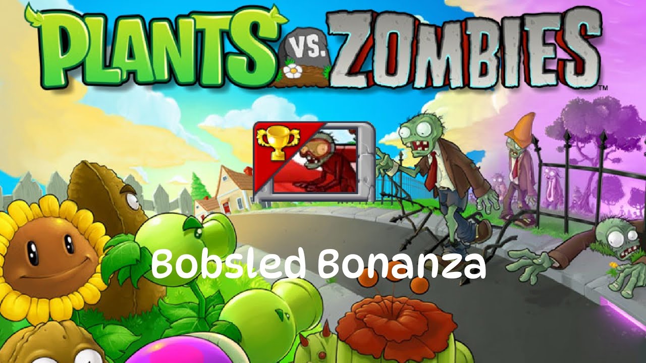 Plants Vs. Zombies Minigame 13 Bobsled Bonanza YouTube