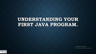 Java Tutorials Lesson 2.How to understand the structure of the Java hello world.