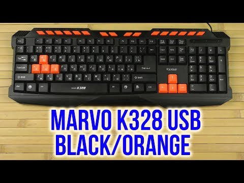Распаковка Marvo K328 USB Black/Orange Распаковка Marvo K328 USB Black/Orange