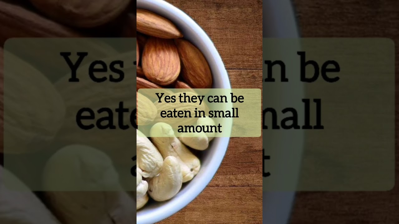 Can diabetic patients eat cashews and almonds?