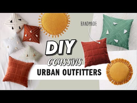 DIY COUTURE⎟Je tente de reproduire des coussins Urban Outfitters⎟diy Urban Outfitters pillows