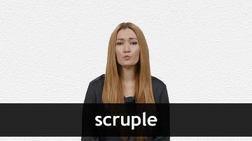 How to pronounce SCRUPLE in American English