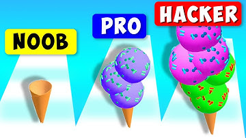 🍦 NOOB vs PRO vs HACKER in Ice Cream Rush 🍦
