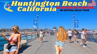 Huntington Beach in California 4k Virtual Walk Tour of Vans US Open of Surfing!