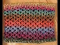 Rhombus Cowl, Easy and Fast Project Loom Knit