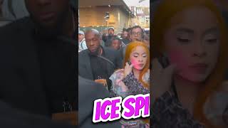 Fan gets too close to Ice Spice and gets thrown 👀 #icespice