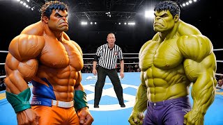 ORANGE HULK vs YELLOW HULK - EPIC BATTLE