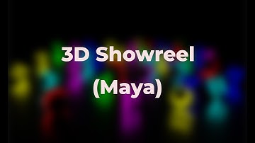 Showreel/ 3D /Maya/ Modeling/ Texturing /Lighting