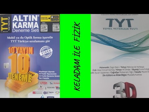 Altin Karma Tyt Deneme Seti 2 Fizik Soru Cozumleri Cozum 3d Yayinlari Youtube