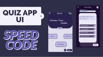 Quiz App UI - Speed Code || Flutter