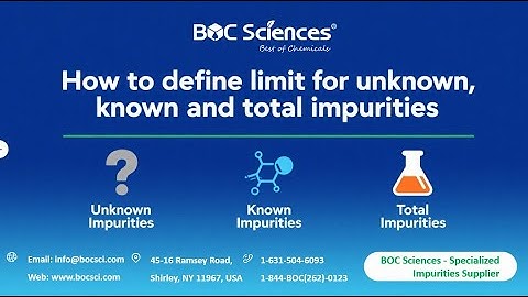 How to Define Limits for Unknown, Known, and Total Impurities – Impurities - BOC Sciences
