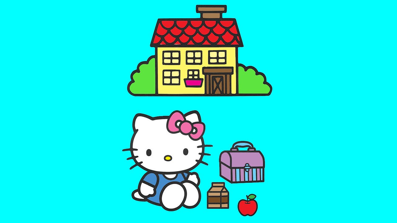 Hello Kitty Coloring Pages For Kids ♥ Hello Kitty Coloring ...