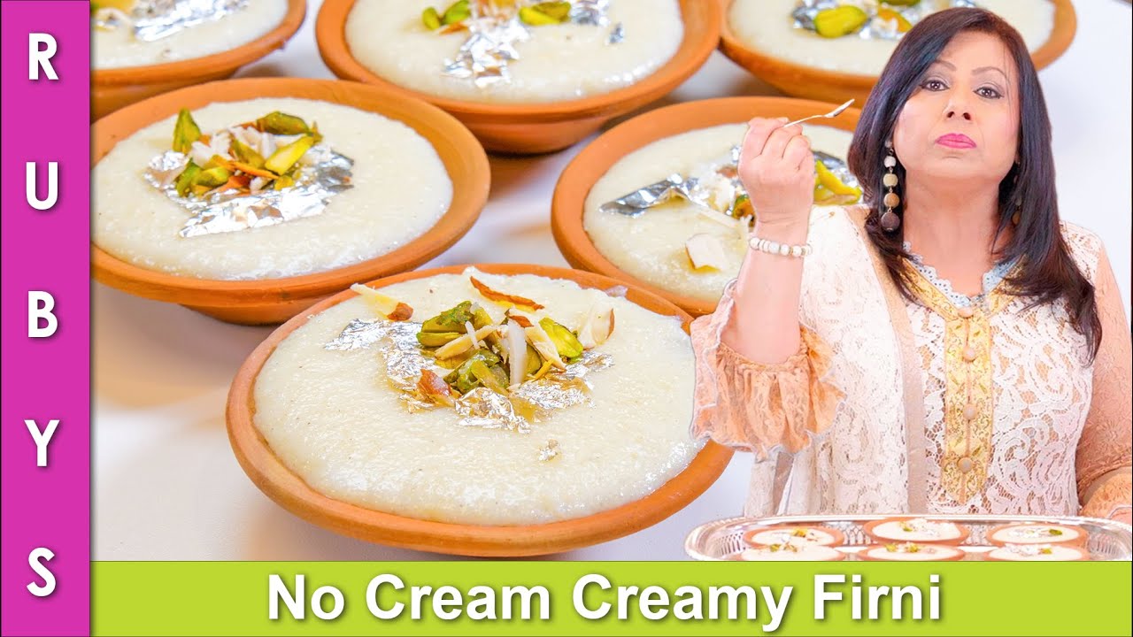 Creamy No Cream Firni Phirni ya Kheer Pudding Fast  Easy Eid Recipe in Urdu Hindi   RKK